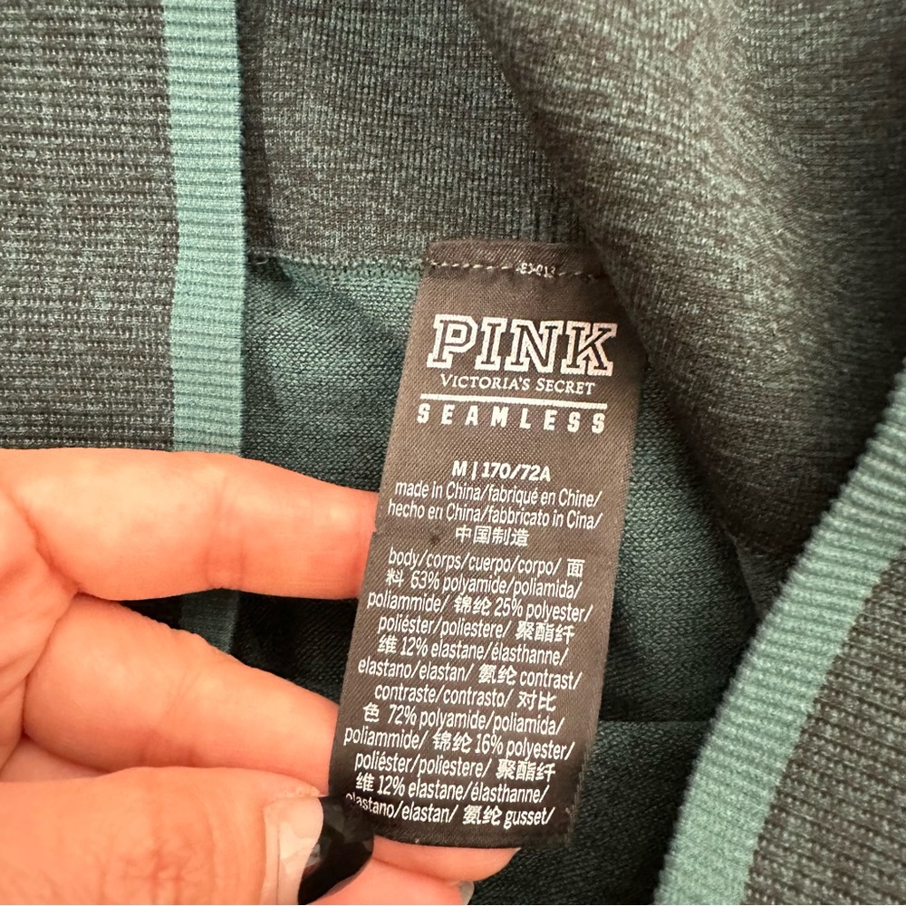 Victoria Secret PINK Green Seamless Leggings - Picture 4 of 7